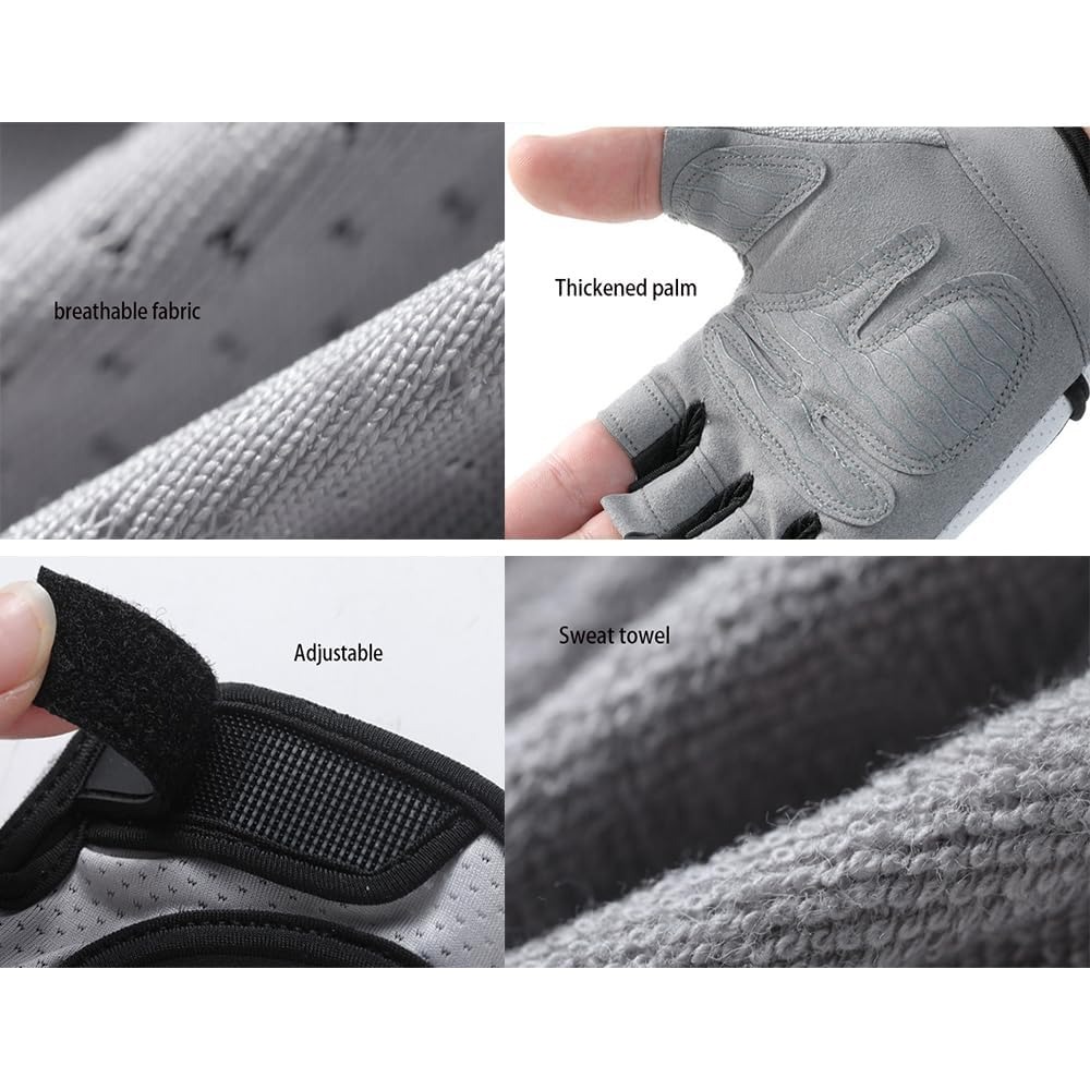 Fingerless Workout Gloves for  - Cycling Glove Padded recensie en prijs