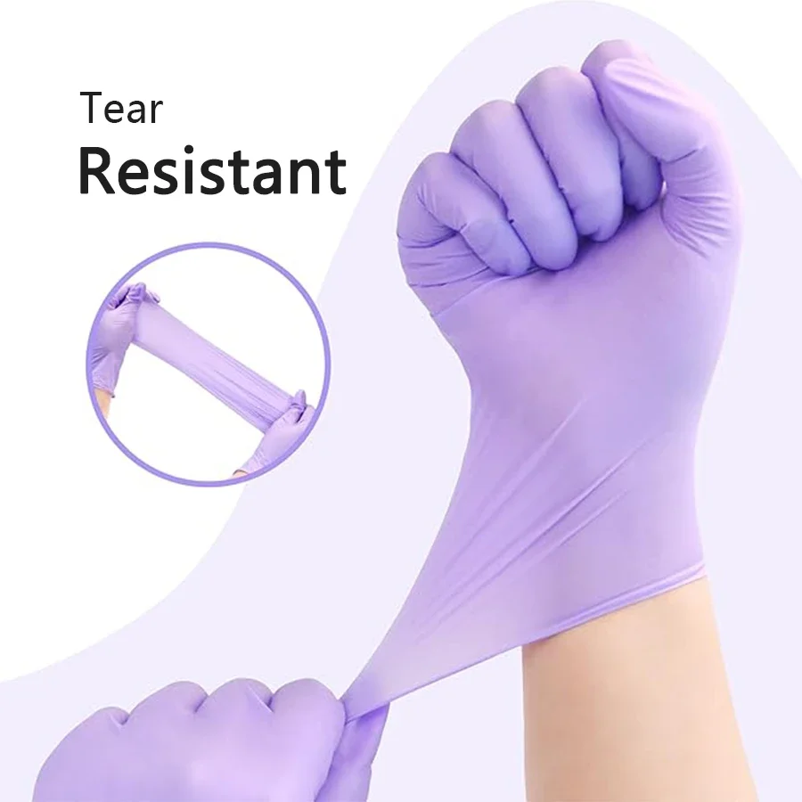 10/20/50/100PCS Purple Disposa - Nitrile Mechanic Glove recensie en prijs