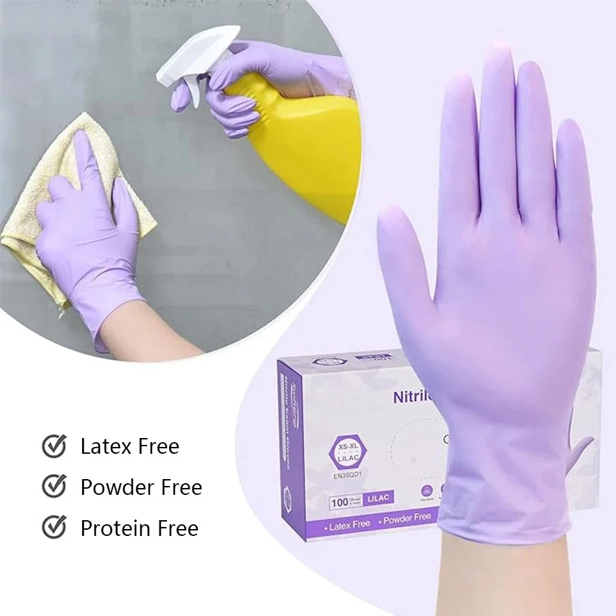 10/20/50/100PCS Purple Disposa - Nitrile Mechanic Glove recensie en prijs
