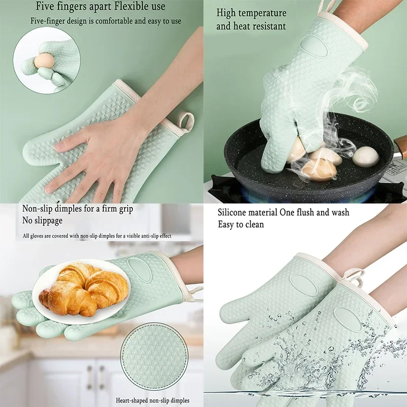 Barbecue Oven Gloves Anti-slip - Oven Mitt Silicone recensie en prijs