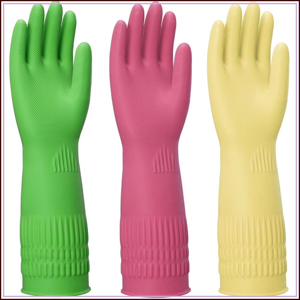 15-Inch Reusable Rubber Gloves - Rubber Glove Cleaning recensie en prijs