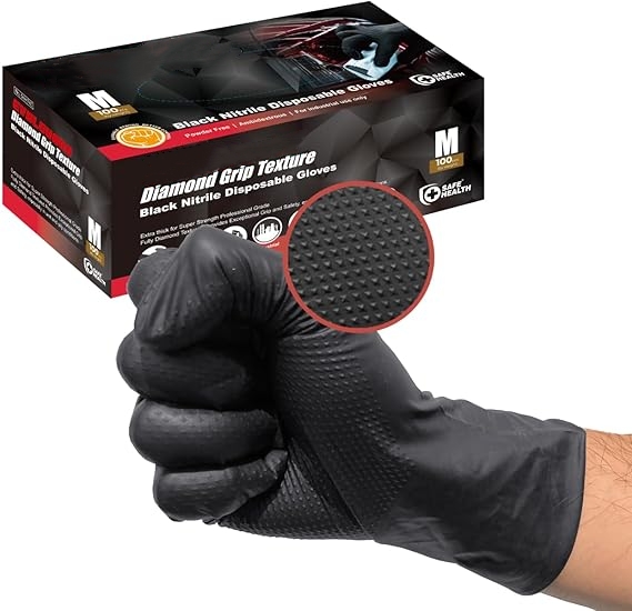 Black Nitrile Gloves Disposabl - Nitrile Mechanic Glove recensie en prijs