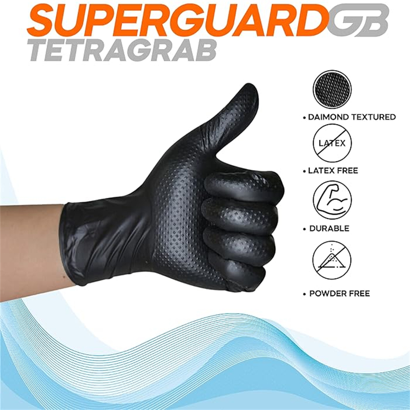 Black Nitrile Gloves Disposabl - Nitrile Mechanic Glove recensie en prijs