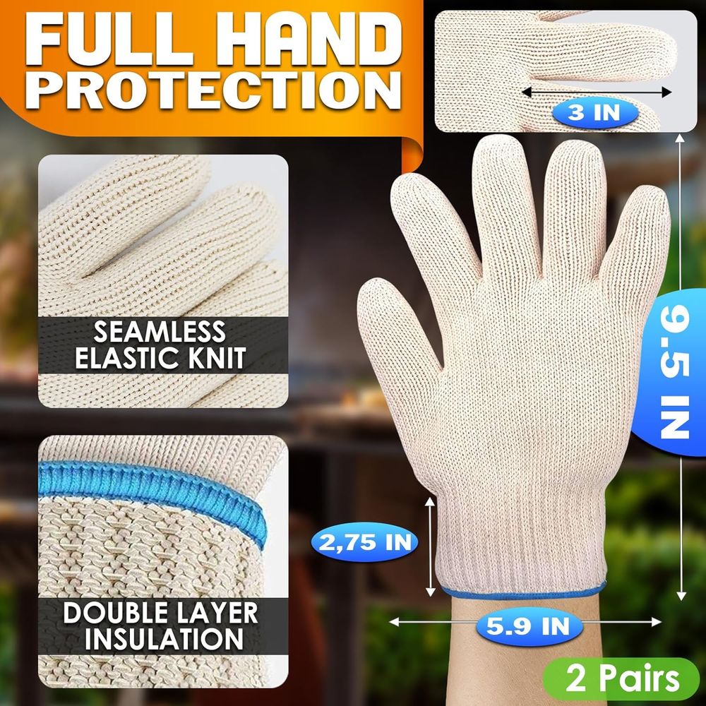 Heat-Resistant Gloves, 9.5 Len - Heat Resistant Glove recensie en prijs