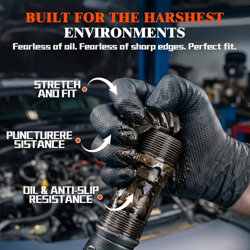 8 Mil Heavy Duty Industrial Or - Nitrile Mechanic Glove recensie en prijs