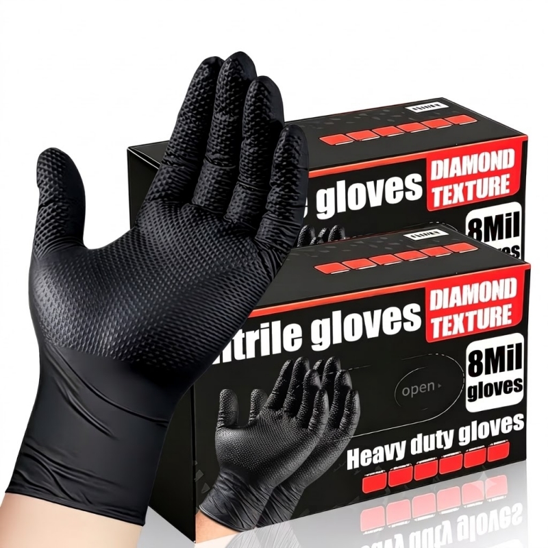 Heavy Duty Black Industrial Ni - Nitrile Mechanic Glove recensie en prijs