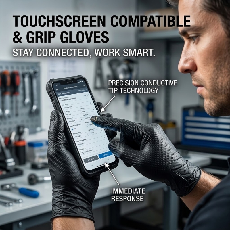 Heavy Duty Black Industrial Ni - Nitrile Mechanic Glove recensie en prijs