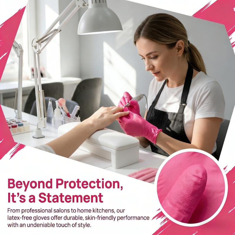 10-100PCS Pink Nitrile Disposa - Nitrile Mechanic Glove recensie en prijs