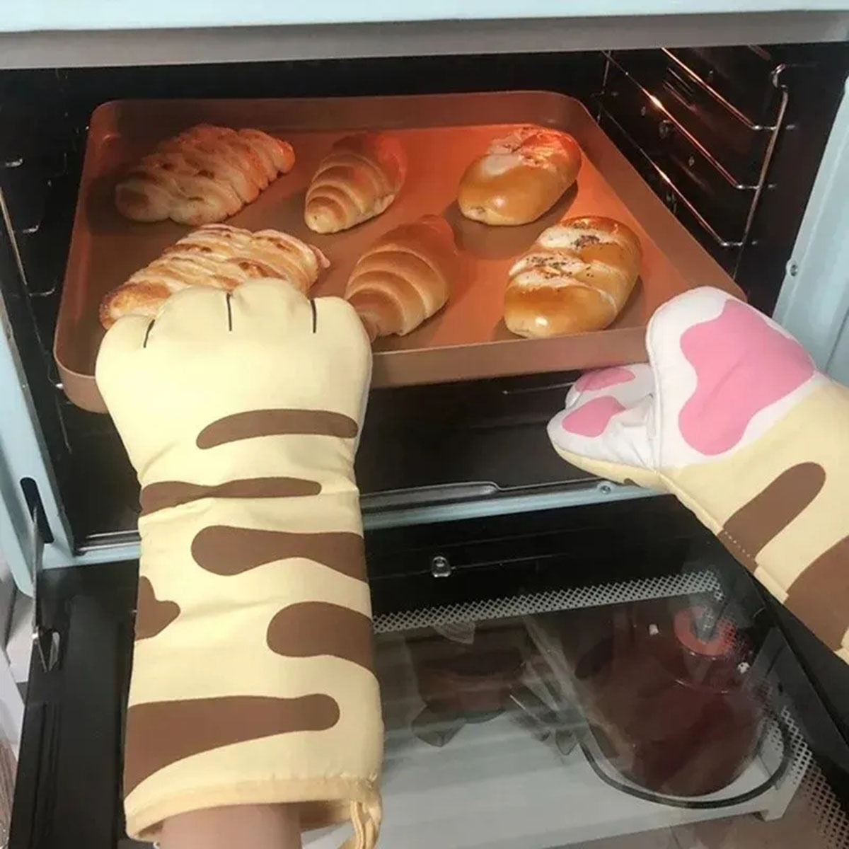 Microwave Long Cotton Gloves C - Oven Mitt Silicone recensie en prijs