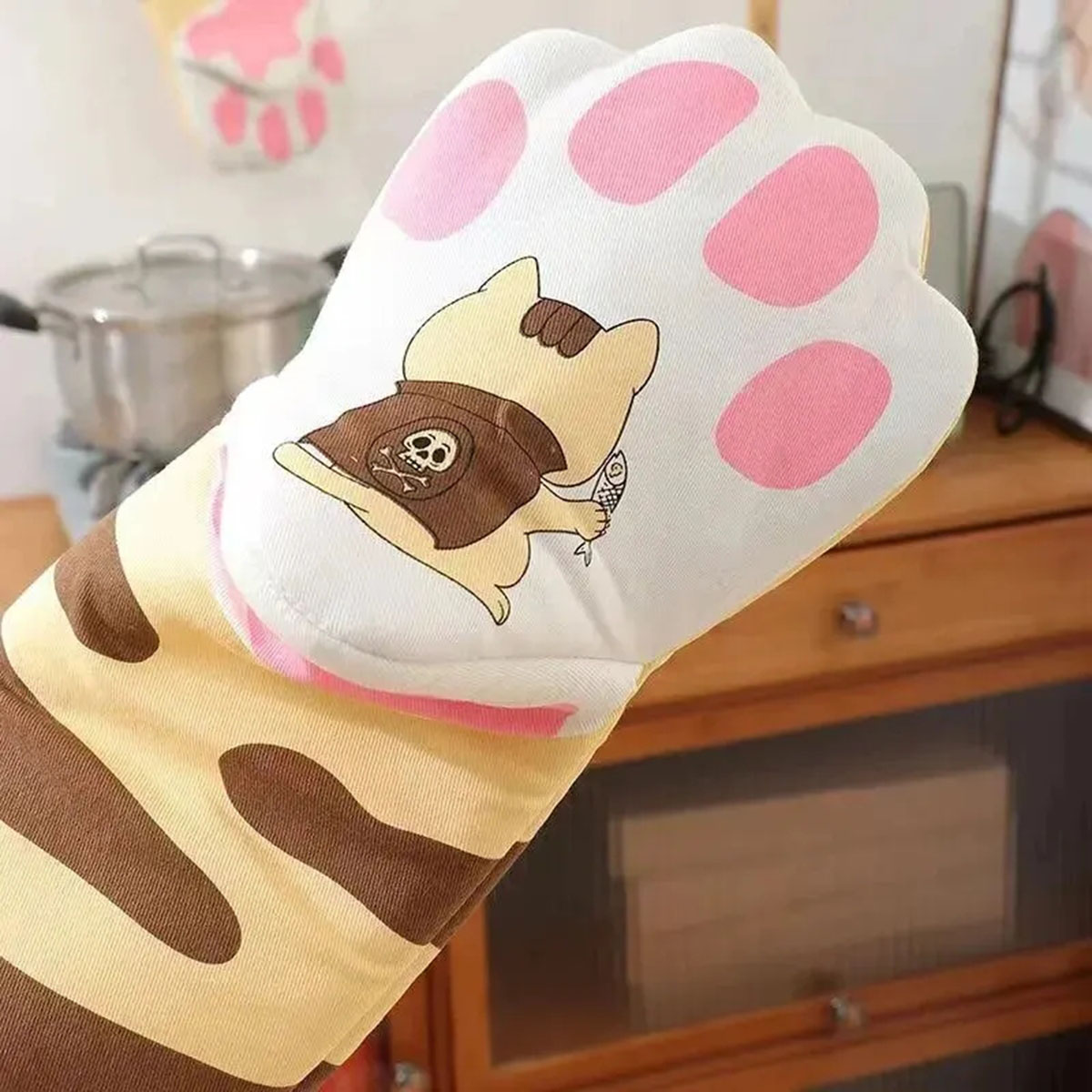 Microwave Long Cotton Gloves C - Oven Mitt Silicone recensie en prijs