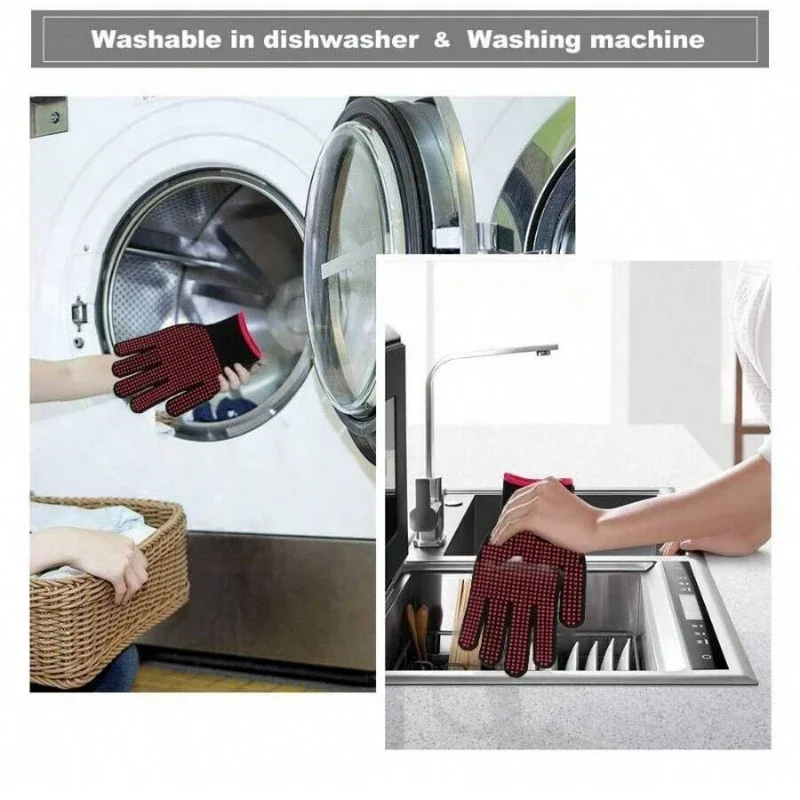 1 Pair Non-Slip Silicone BBQ G - Oven Mitt Silicone recensie en prijs
