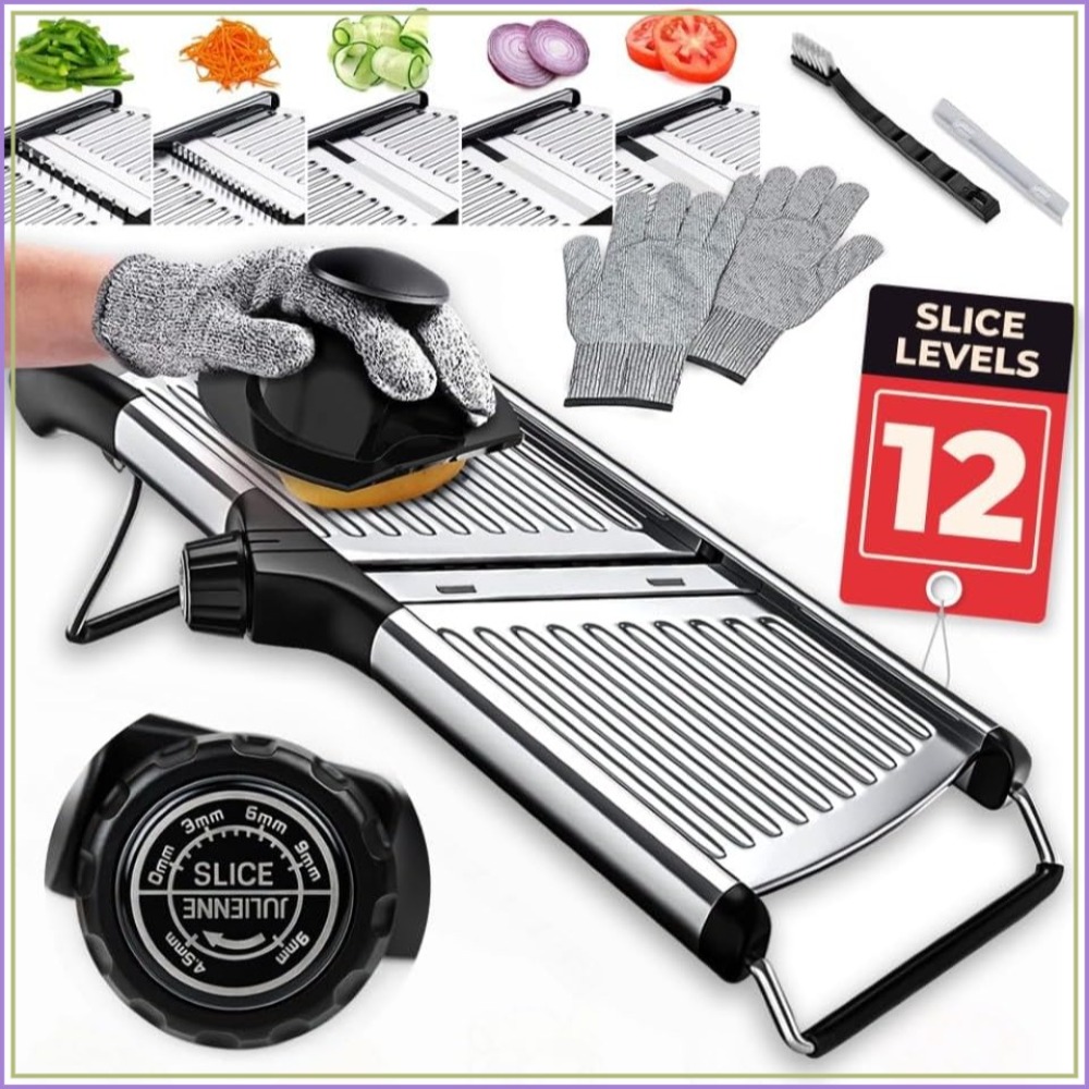 Adjustable Mandoline Food Slic - Cut Resistant Glove recensie en prijs