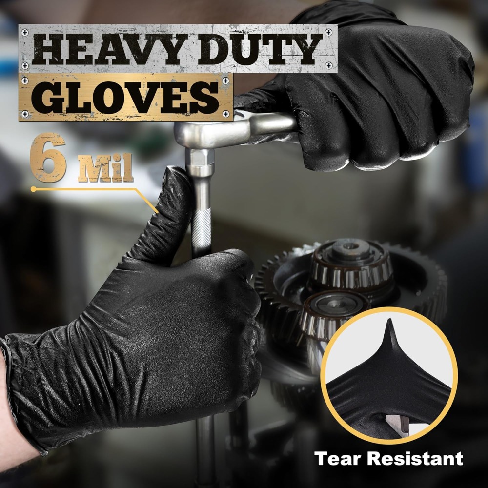 Heavy Duty Black Nitrile Glove - Nitrile Mechanic Glove recensie en prijs