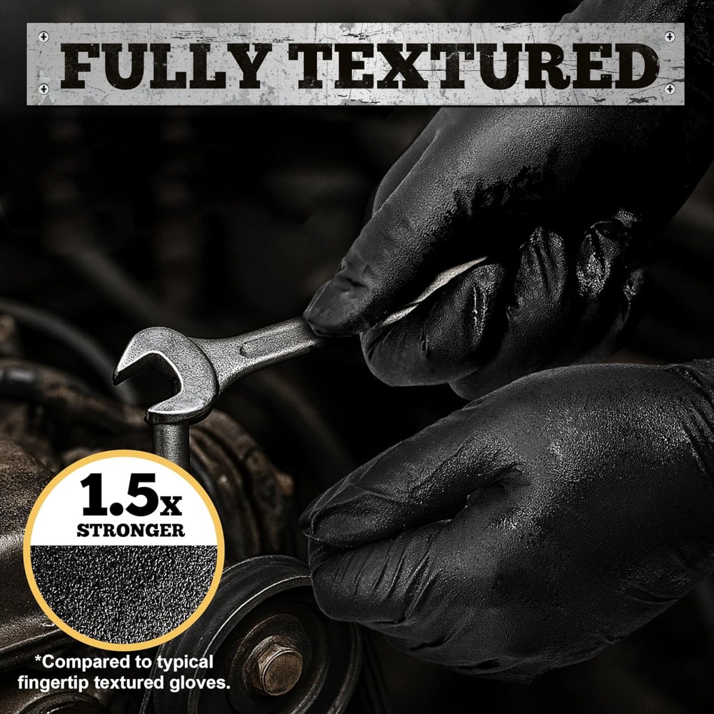 Heavy Duty Black Nitrile Glove - Nitrile Mechanic Glove recensie en prijs