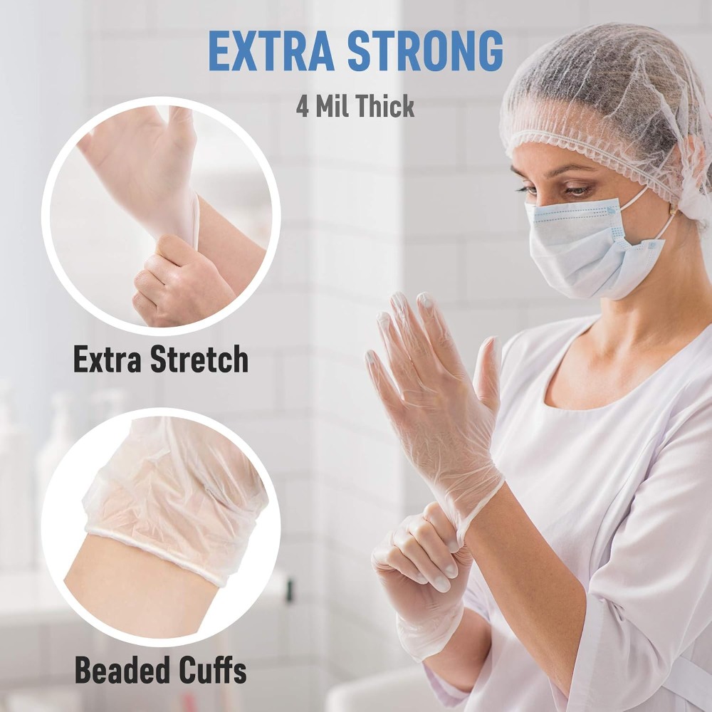 Large Vinyl Exam Gloves, 100 P - Exam Glove Nitrile recensie en prijs