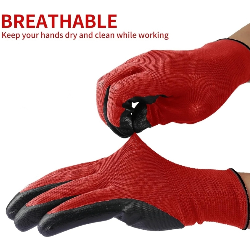 4/20PCS Nitrile Coated Safety  - Nitrile Mechanic Glove recensie en prijs