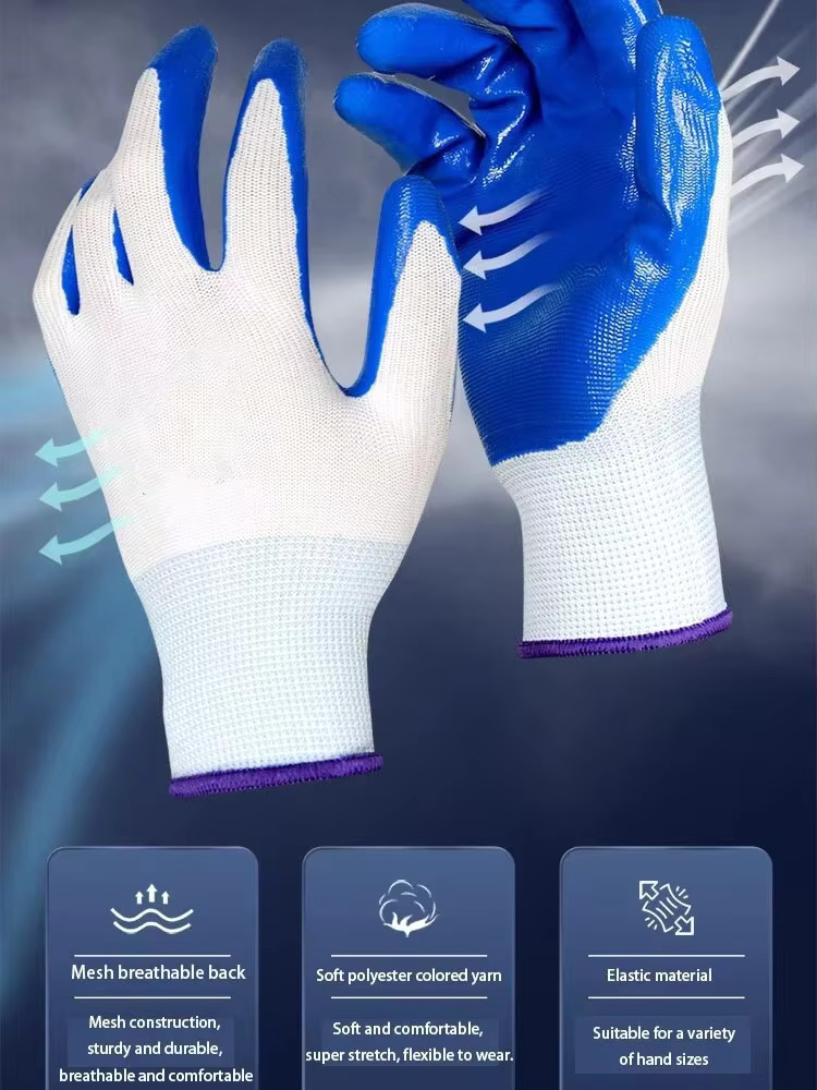 3 Pairs Of Non-slip Wear-resis - Nitrile Mechanic Glove recensie en prijs