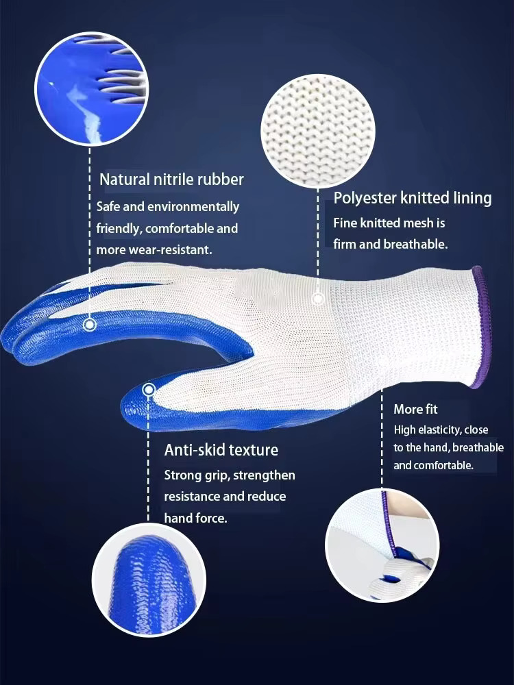 3 Pairs Of Non-slip Wear-resis - Nitrile Mechanic Glove recensie en prijs