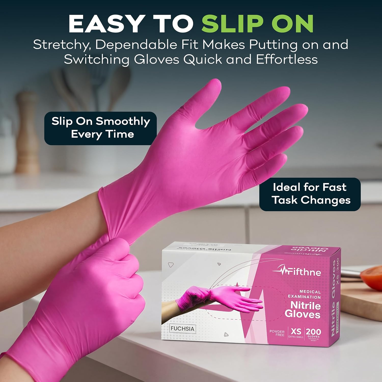 Fuchsia Hot Pink Nitrile Dispo - Exam Glove Nitrile recensie en prijs