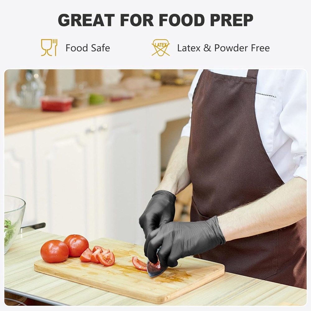 Black Vinyl Gloves, Food Grade - Rubber Glove Cleaning recensie en prijs