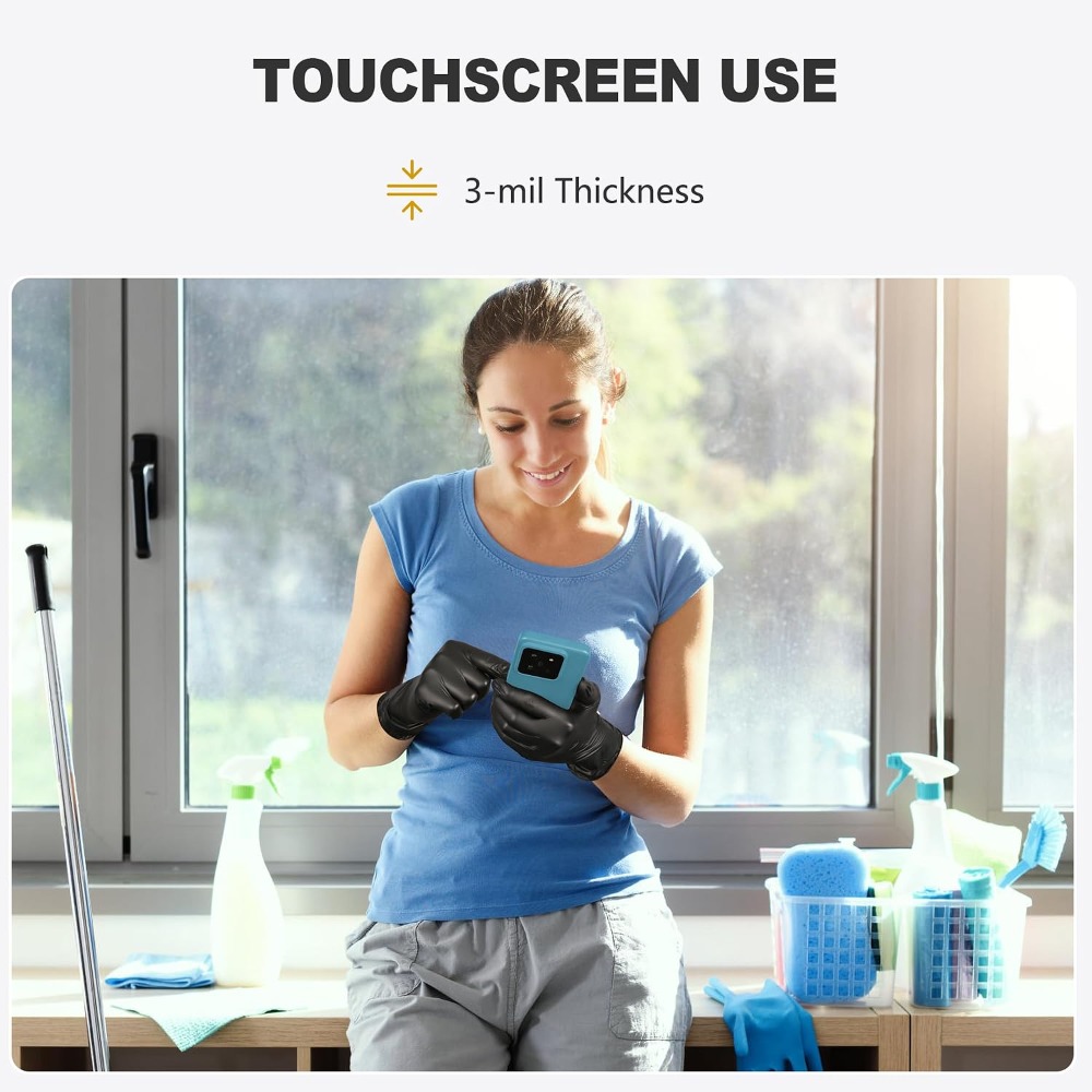 Black Vinyl Gloves, Food Grade - Rubber Glove Cleaning recensie en prijs