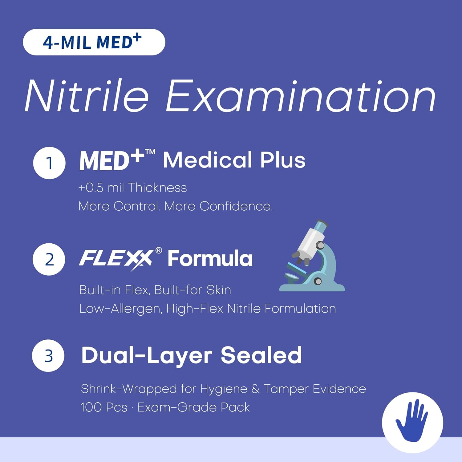 Nitrile Exam Gloves, 4 Mil MED - Exam Glove Nitrile recensie en prijs