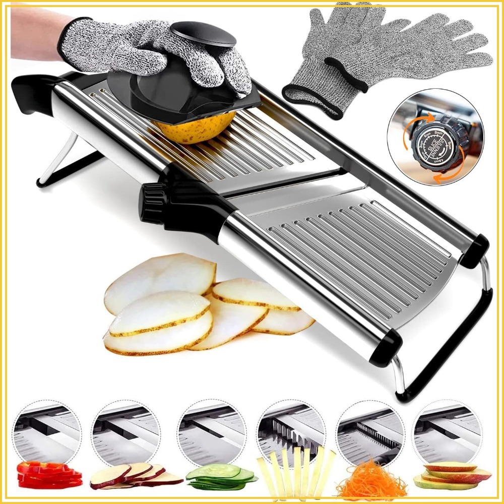 Stainless Steel Mandoline Slic - Cut Resistant Glove recensie en prijs