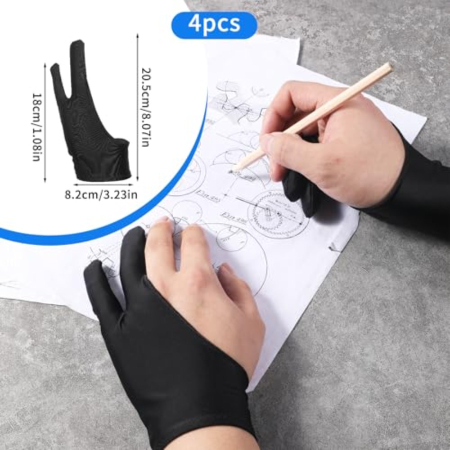 4 Pack Drawing Glove Digital D - Touchscreen Glove Capacitive recensie en prijs