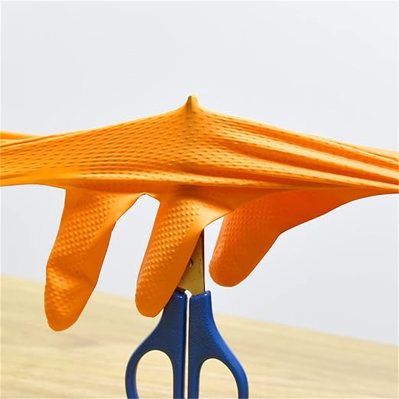 Heavy Duty Orange Nitrile Glov - Nitrile Mechanic Glove recensie en prijs