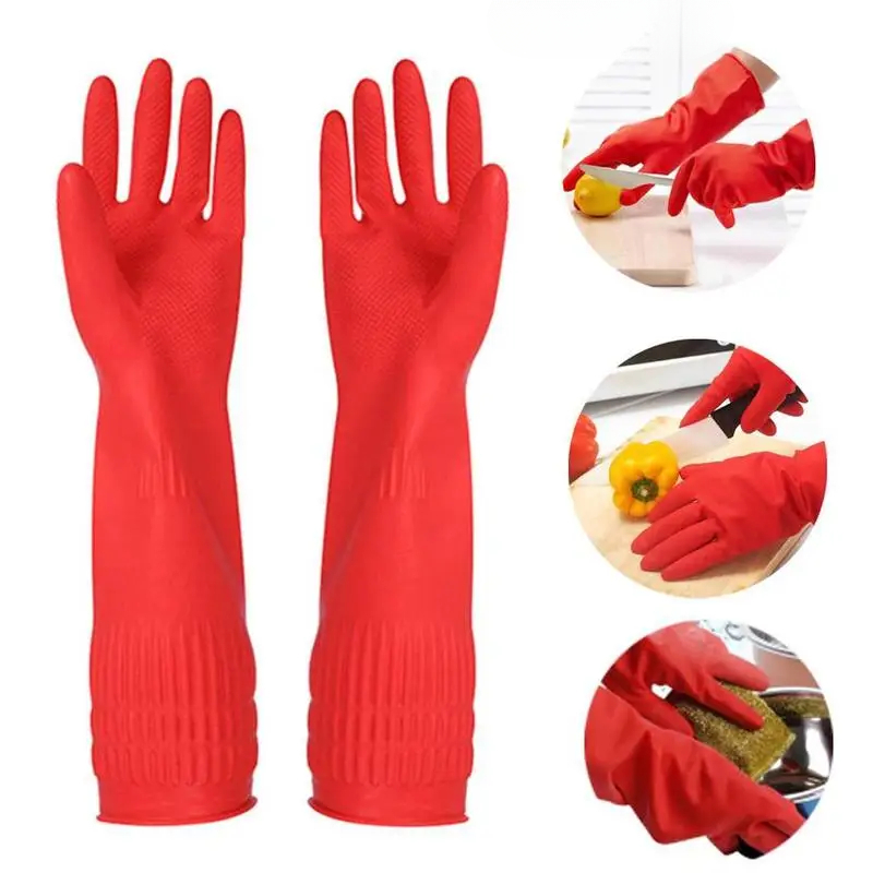 1 pair S/M/L Red Flexible Rubb - Rubber Glove Cleaning recensie en prijs