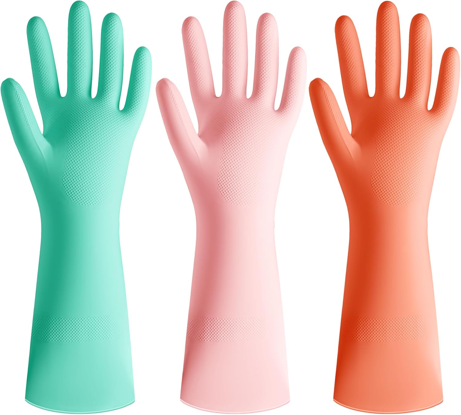 3 Pairs Colorful Rubber Dishwa - Rubber Glove Cleaning recensie en prijs