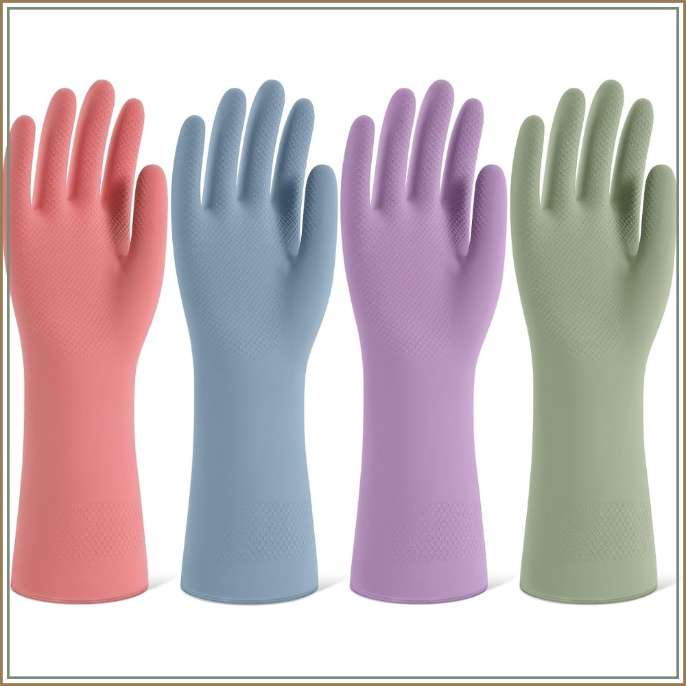 4 Pairs Rubber Cleaning Gloves - Rubber Glove Cleaning recensie en prijs