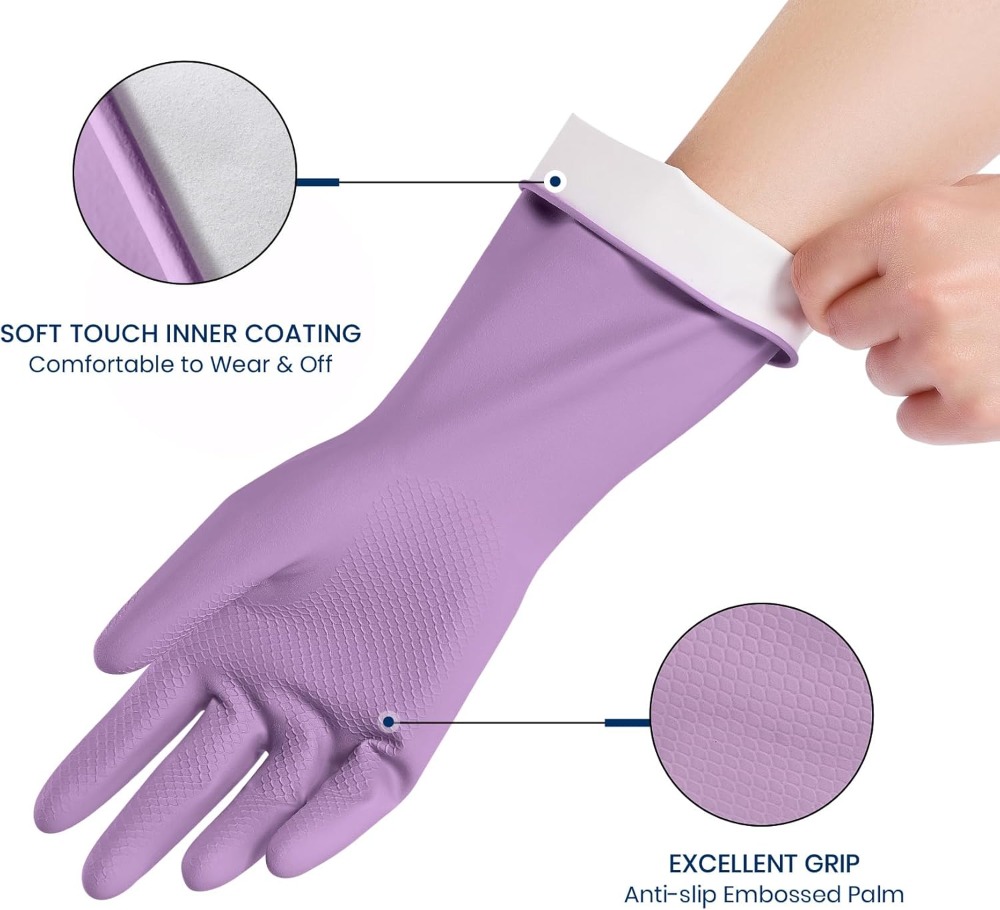 4 Pairs Rubber Cleaning Gloves - Rubber Glove Cleaning recensie en prijs
