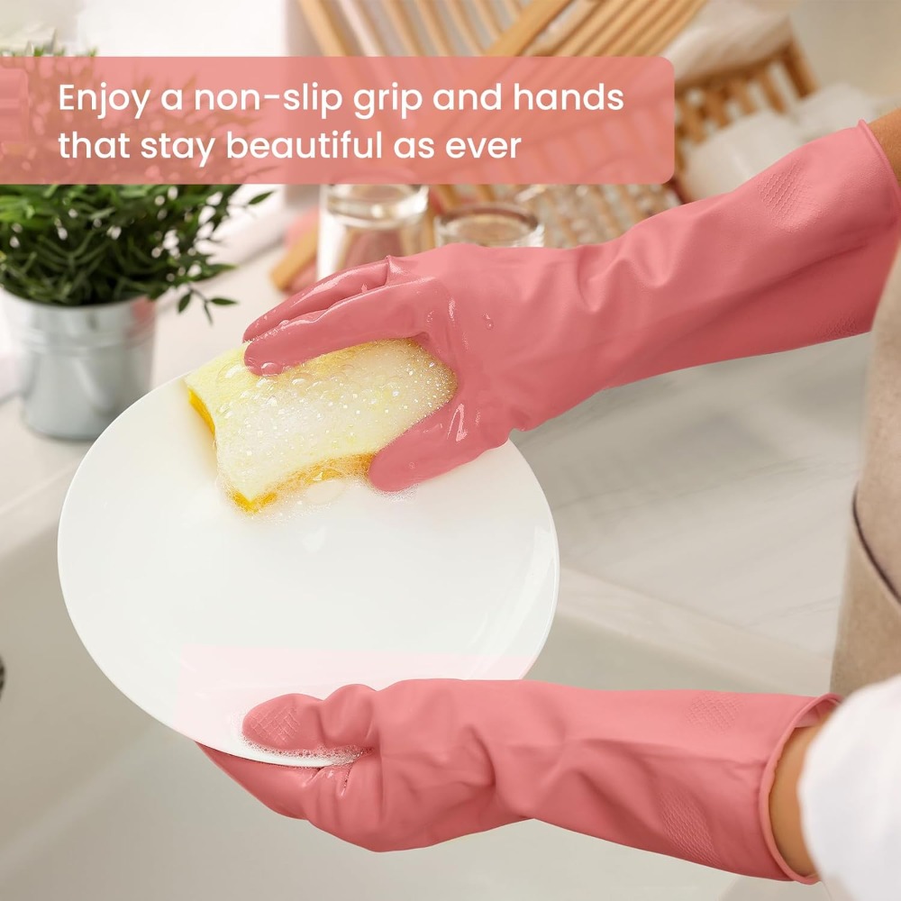 4 Pairs Rubber Cleaning Gloves - Rubber Glove Cleaning recensie en prijs