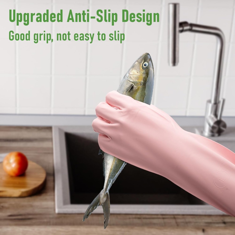 3 Pairs Colorful Rubber Dishwa - Rubber Glove Cleaning recensie en prijs