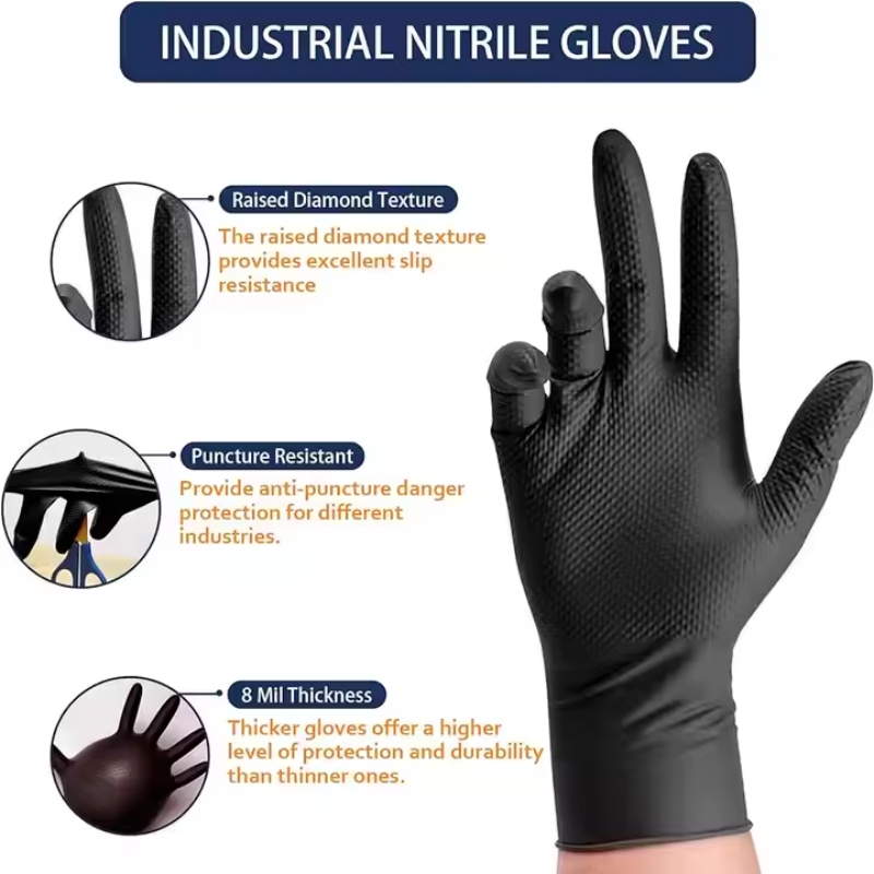 8Mil Thick Heavy Duty Safety W - Nitrile Mechanic Glove recensie en prijs