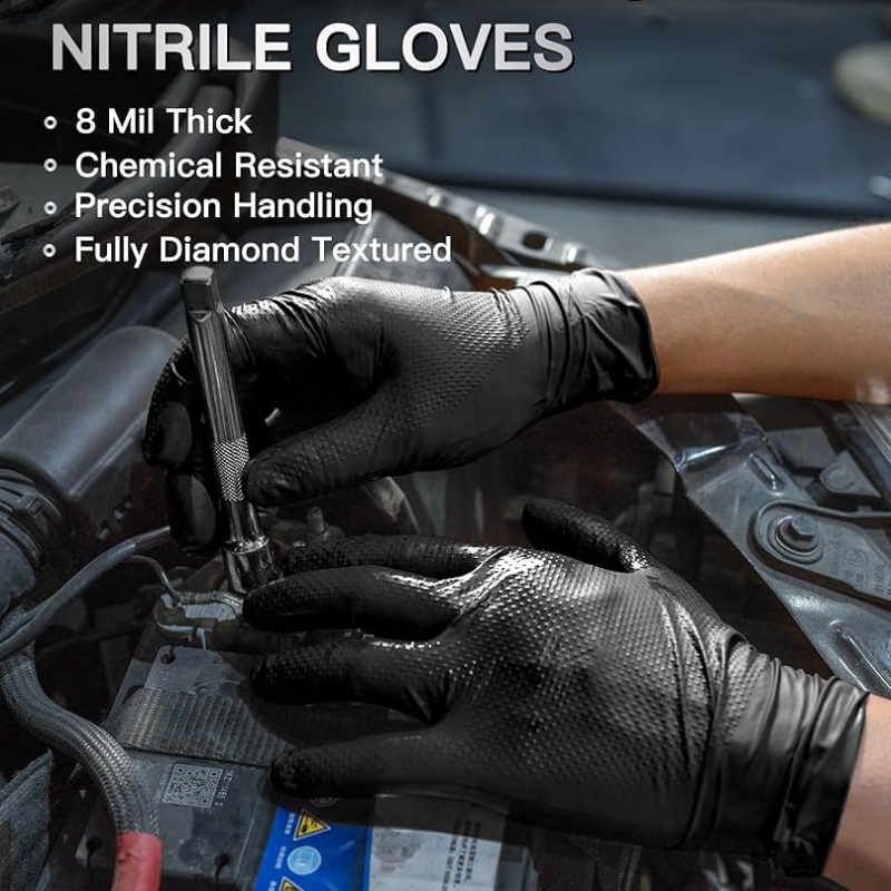 8Mil Thick Heavy Duty Safety W - Nitrile Mechanic Glove recensie en prijs