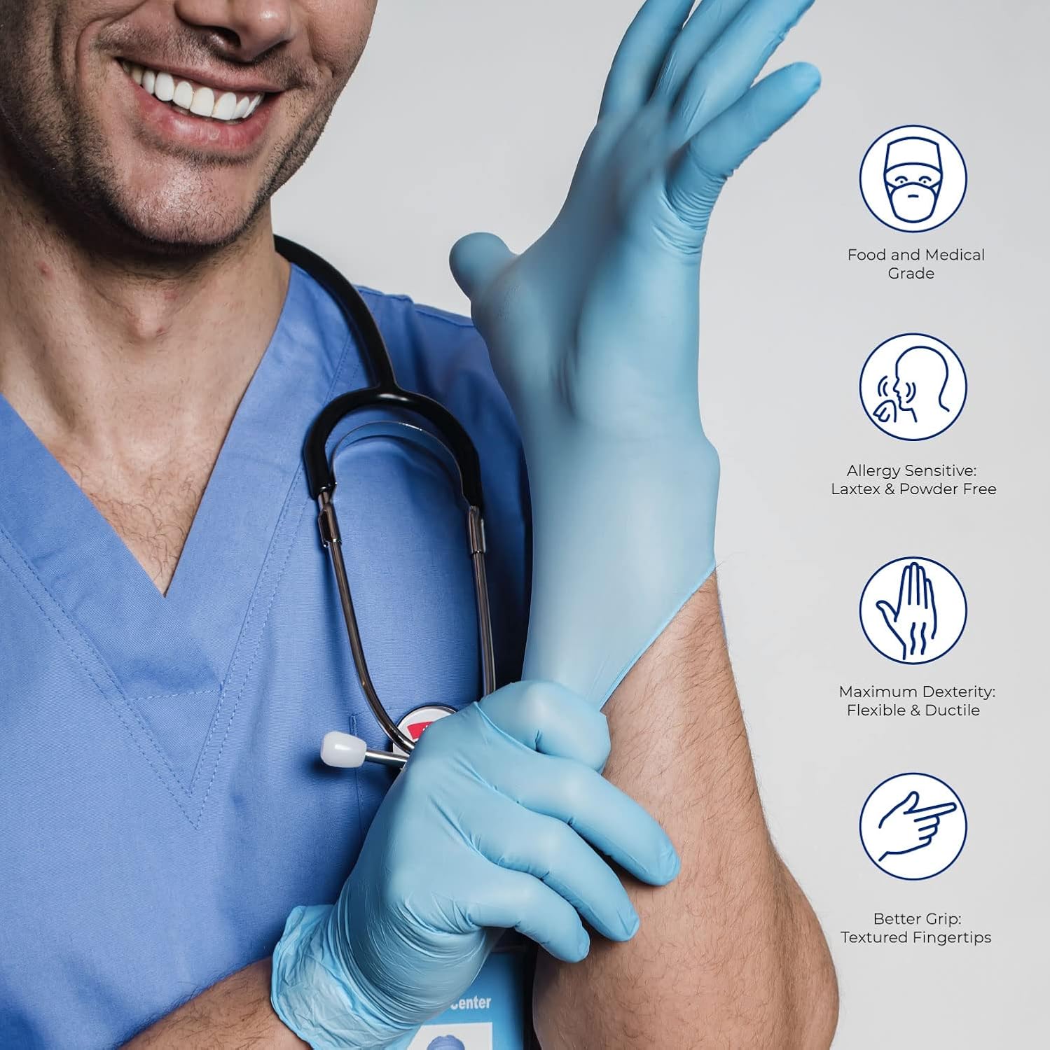 NITRILECARE Blue Nitrile Exam  - Exam Glove Nitrile recensie en prijs