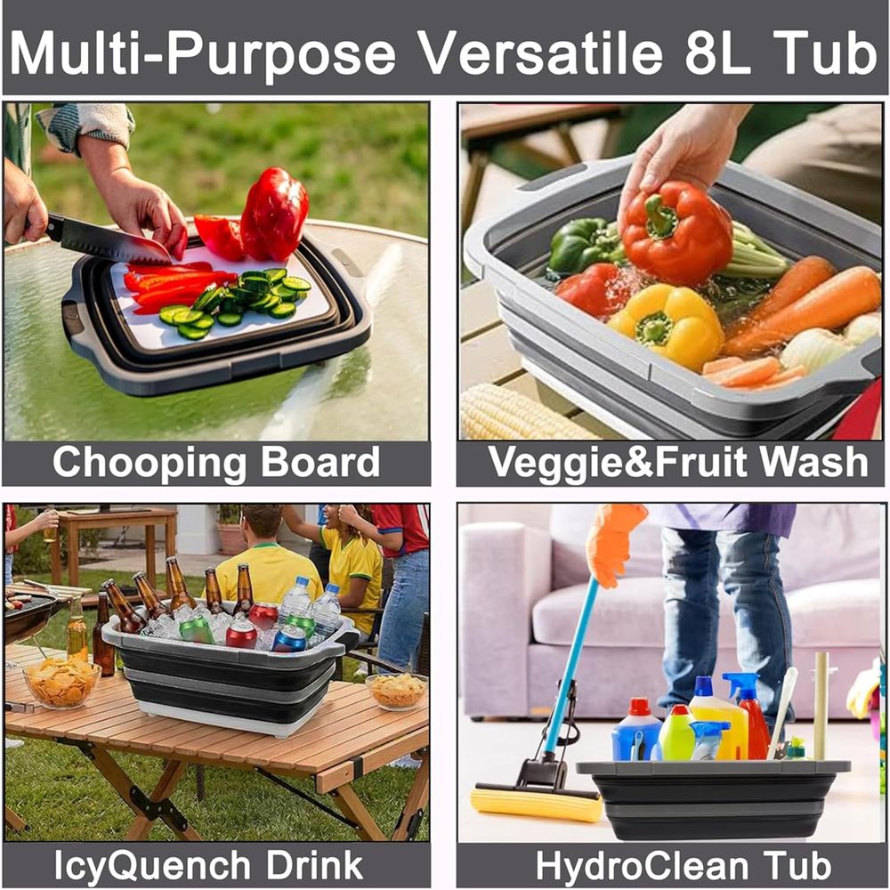 Portable 8L BBQ Prep Tub with  - Heat Resistant Glove recensie en prijs
