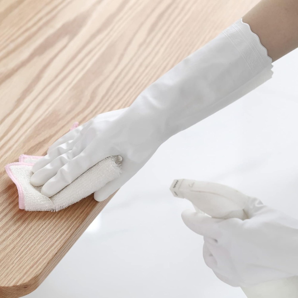 3 Pairs Non-Slip Waterproof Ki - Rubber Glove Cleaning recensie en prijs